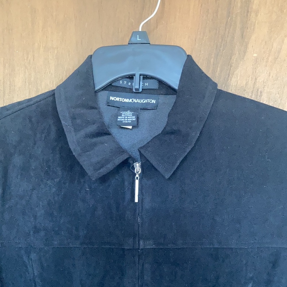 Vintage Norton McNaughton black zip front jacket - Picture 8 of 17